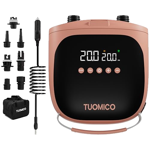 Paddle Board Pump Electric Sup Pump-20PSi Portable Air Compressor Inflation & Deflation Function